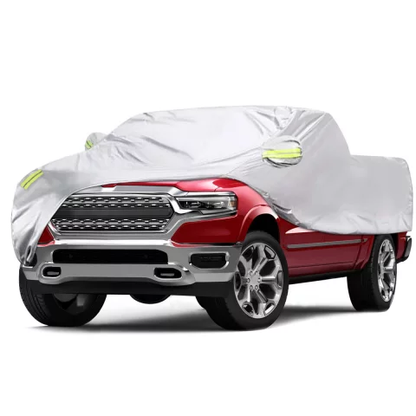 PICK-UP SIZE COVER ,100%WATERPROOF,SUNPROOF,DUSTPROOF FULL SET COVER W/ FREE CAR WAX & MICROFIBER CLOTH