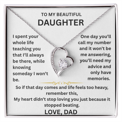 To My Daughter - Some goodbyes happen long before we're ready - Beautiful Gift Set FG00002