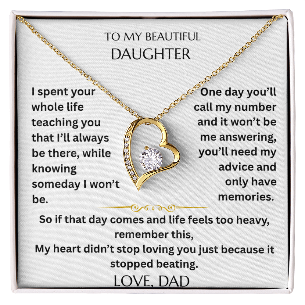 To My Daughter - Some goodbyes happen long before we're ready - Beautiful Gift Set  FG00001