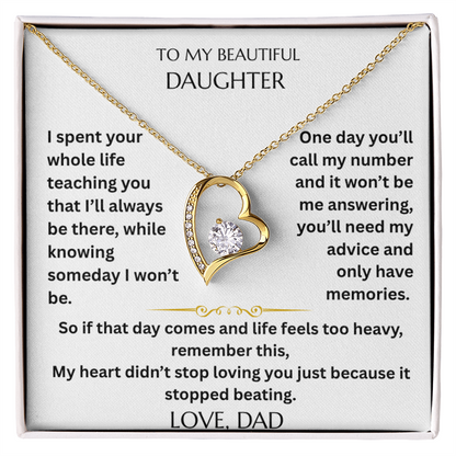 To My Daughter - Some goodbyes happen long before we're ready - Beautiful Gift Set  FG00001