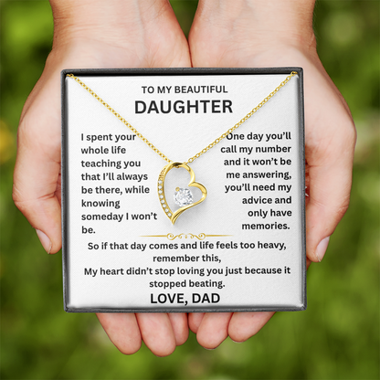 To My Daughter - Some goodbyes happen long before we're ready - Beautiful Gift Set FG00002