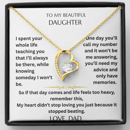To My Daughter - Some goodbyes happen long before we're ready - Beautiful Gift Set  FG00001