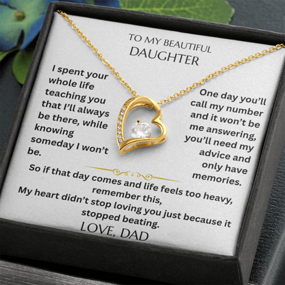 To My Daughter - Some goodbyes happen long before we're ready - Beautiful Gift Set  FG00001