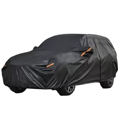 SUV SIZE COVER ,ALUMINIZED FABRIC WITH COTTON INNER, 100%WATERPROOF,SUNPROOF,DUSTPROOF FULL SET COVER W/ FREE CAR WAX