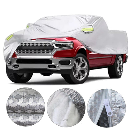 SUV SIZE COVER ,ALUMINIZED FABRIC WITH COTTON INNER, 100%WATERPROOF,SUNPROOF,DUSTPROOF FULL SET COVER W/ FREE CAR WAX