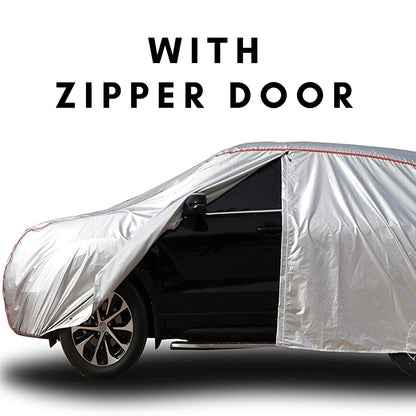 SUV SIZE COVER ,ALUMINIZED FABRIC WITH COTTON INNER, 100%WATERPROOF,SUNPROOF,DUSTPROOF FULL SET COVER W/ FREE CAR WAX