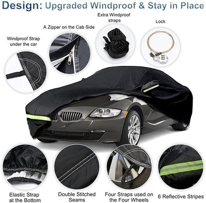 SEDAN WATERPROOF CAR COVER AND OUTDOOR SUN PROTECTION COVER